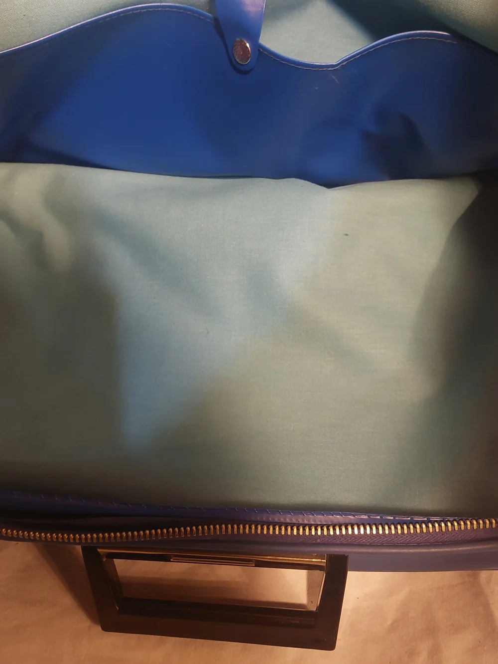 Vintage Varig Brazilian Airlines Travel Bag 60s 70s Blue Laptop Briefcase